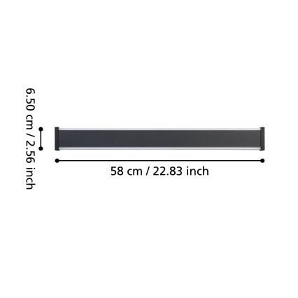 Eglo - LED vägglampa för utomhusbruk 2xLED/7W/230V 3000K IP55 svart