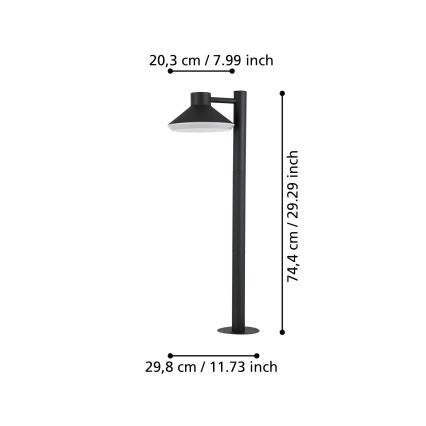 Eglo - LED-lampa för utomhusbruk 1xGU10/4,6W/230V IP44