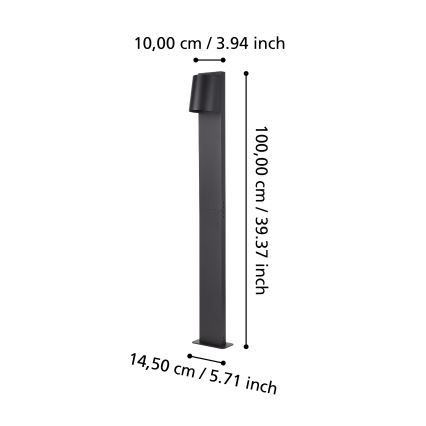 Eglo - LED-lampa för utomhusbruk 1xGU10/4,6W/230V IP54