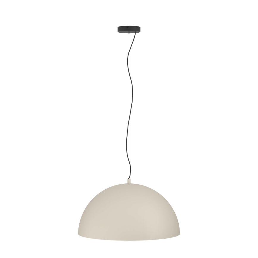 Eglo - Ljuskrona med textilsladd 1xE27/40W/230V beige