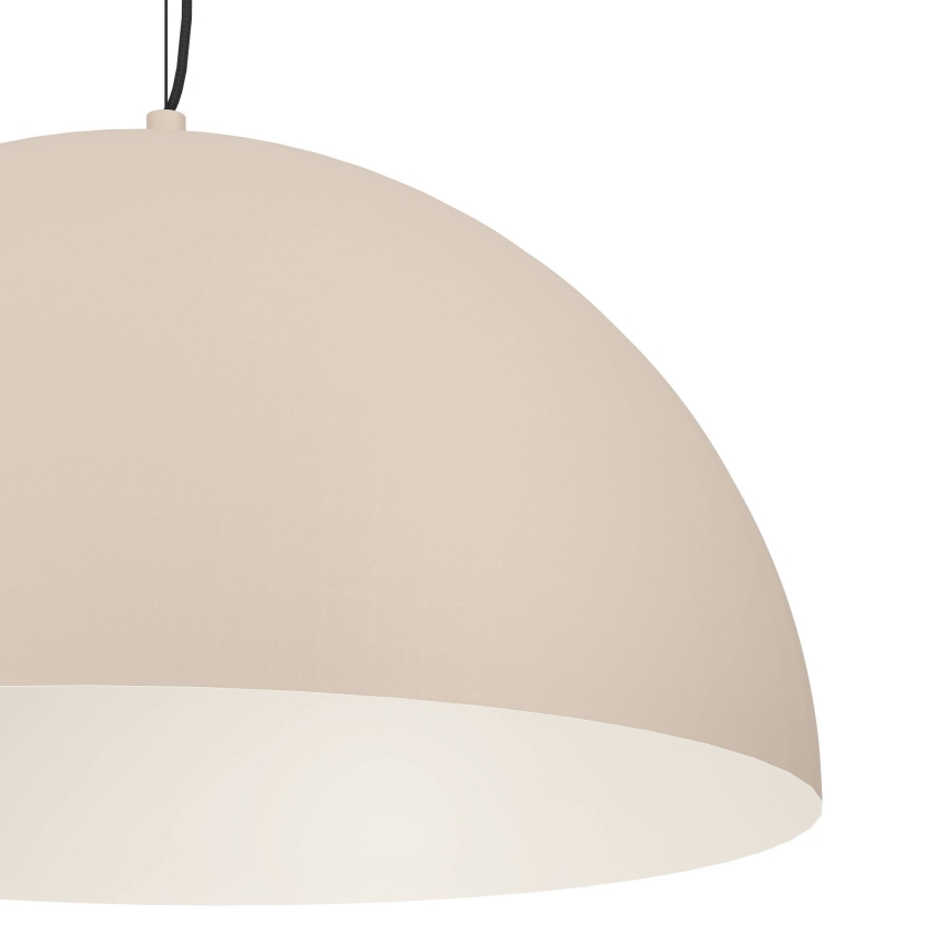 Eglo - Ljuskrona med textilsladd 1xE27/40W/230V beige