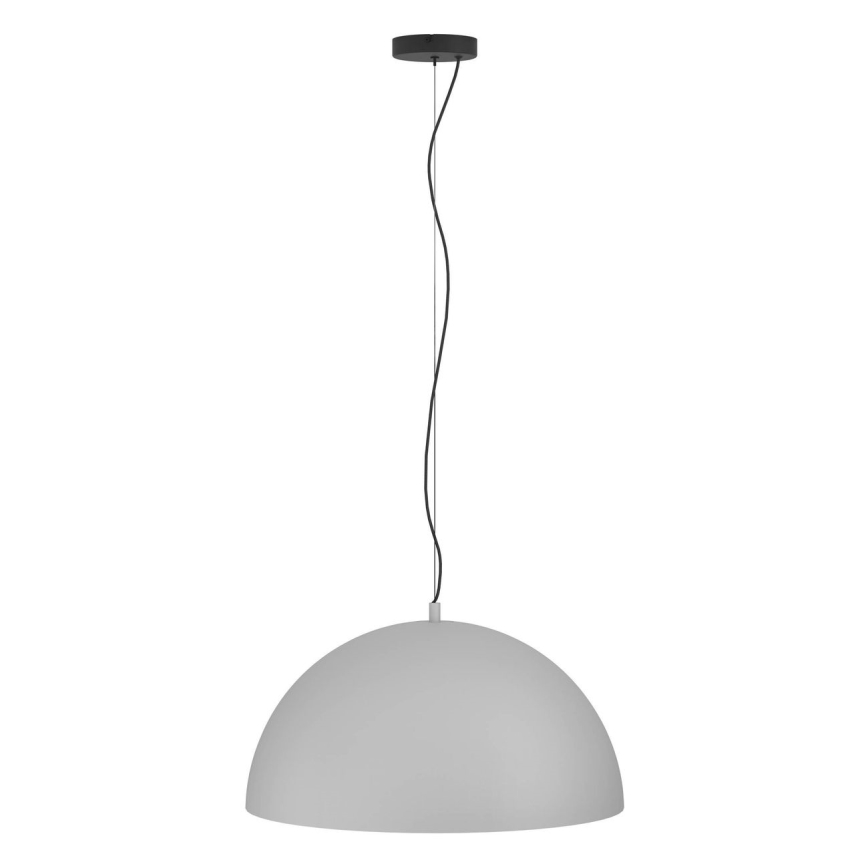 Eglo - Ljuskrona med textilsladd 1xE27/40W/230V grå