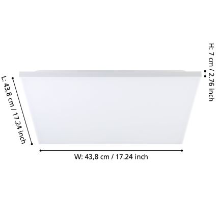 Eglo - LED taklampa LED/21W/230V