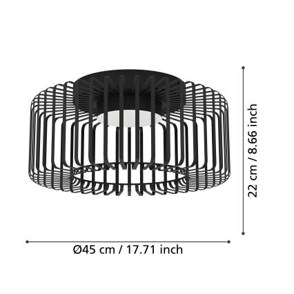 Eglo - LED RGBW Dimbar taklampa LED/22W/230V 2700-6500K