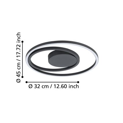 Eglo - RGBW Dimbar taklampa LED/21,5W/230V