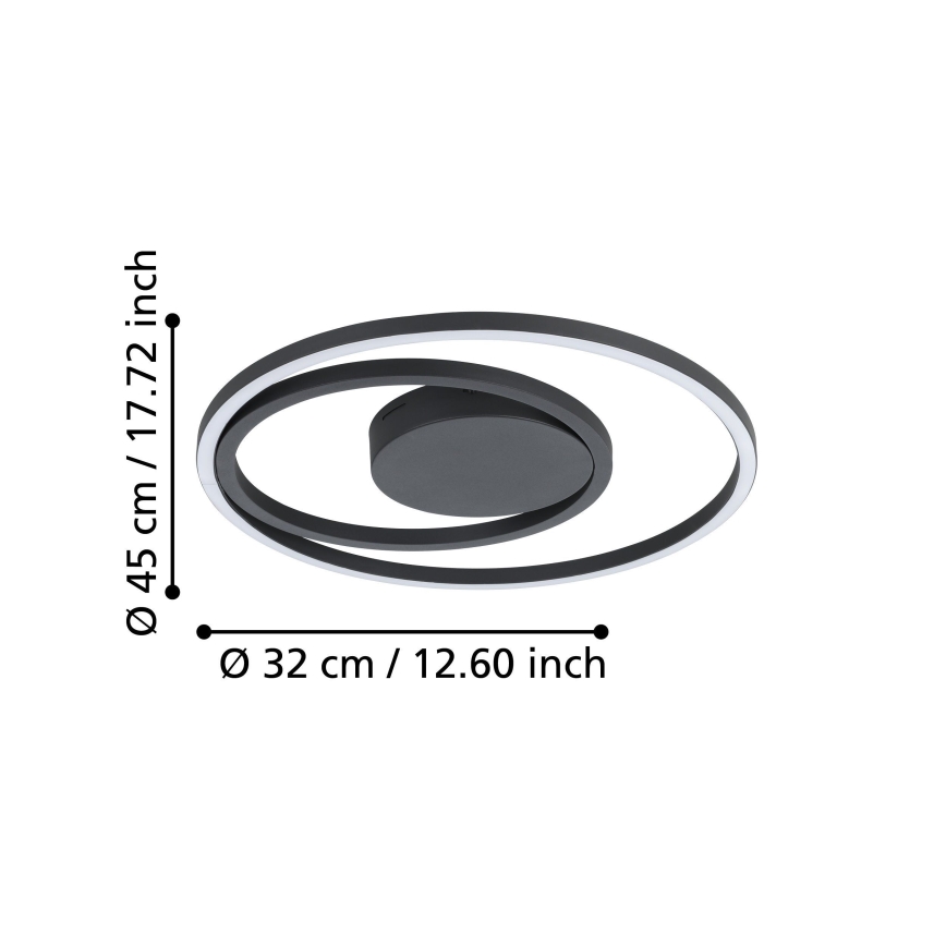 Eglo - RGBW Dimbar taklampa LED/21,5W/230V