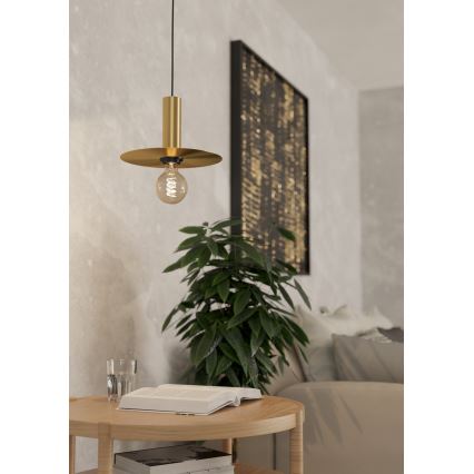 Eglo - Ljuskrona med textilsladd 1xE27/40W/230V