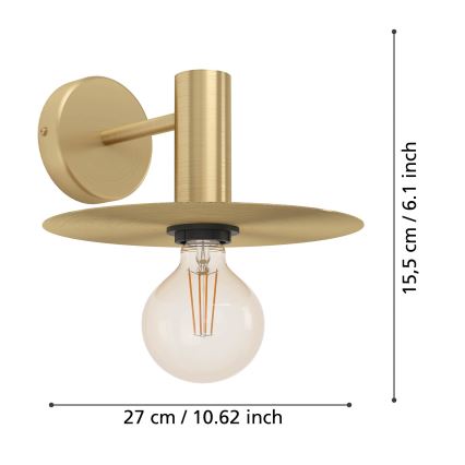 Eglo - Vägglampa 1xE27/40W/230V