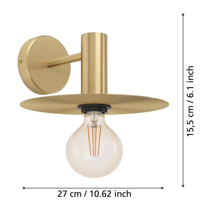 Eglo - Vägglampa 1xE27/40W/230V
