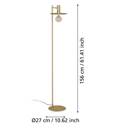 Eglo - Golv lampa 1xE27/40W/230V