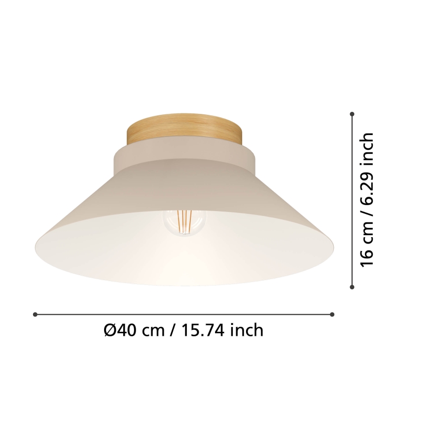 Eglo - Taklampa 1xE27/40W/230V