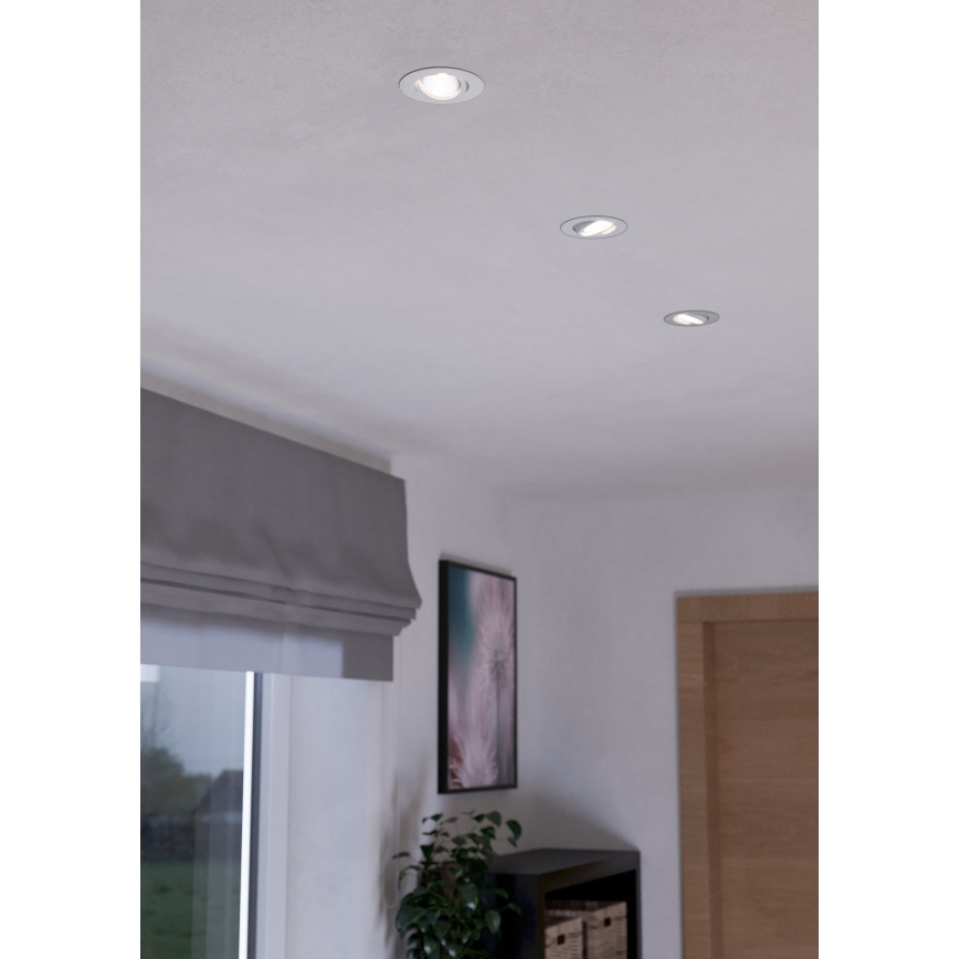 Eglo - KIT 3xLED Ljusreglerad belysning 3xLED/6W/230V vit