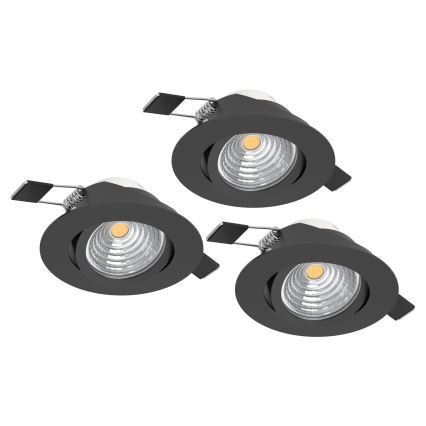 Eglo - KIT 3x LED ljusreglerad hängande vägglampa SALICETO LED/6W/230V