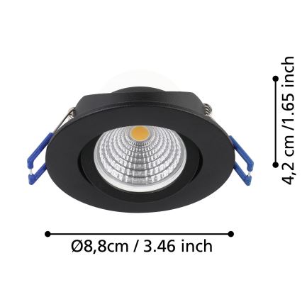 Eglo - KIT 3x LED ljusreglerad hängande vägglampa SALICETO LED/6W/230V