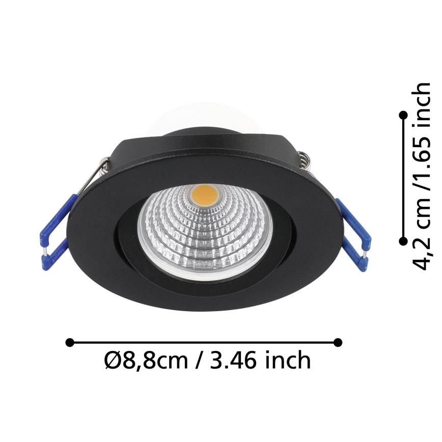 Eglo - KIT 3x LED ljusreglerad hängande vägglampa SALICETO LED/6W/230V