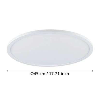 Eglo - LED Dimbar taklampa LED/33,5W/230V diameter 45 cm vit