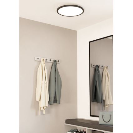 Eglo - LED Dimbar taklampa LED/33,5W/230V diameter 45 cm svart