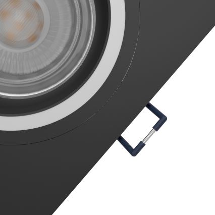 Eglo - LED RGBW Ljusreglerad upphängd taklampa LED/4,7W/230V svart