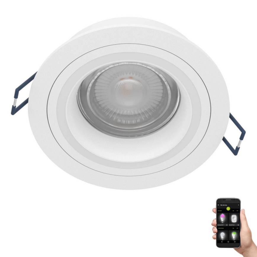 Eglo - LED RGBW Ljusreglerad upphängd taklampa LED/4,7W/230V vit