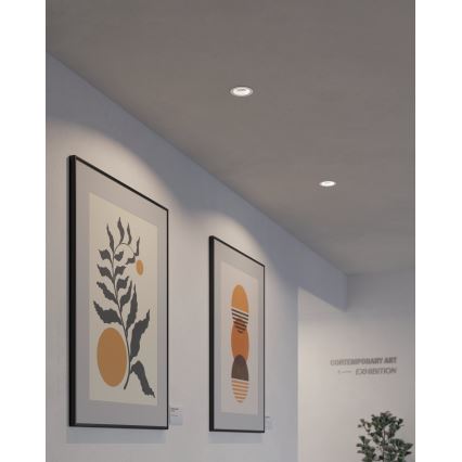 Eglo - LED RGBW Ljusreglerad upphängd taklampa LED/4,7W/230V vit