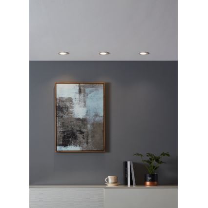 Eglo - LED RGBW Ljusreglerad upphängd taklampa LED/4,7W/230V vit