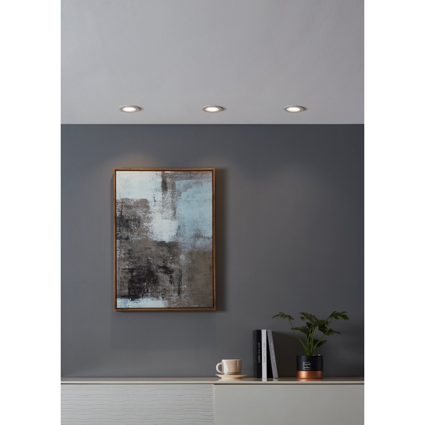 Eglo - LED RGBW Ljusreglerad upphängd taklampa LED/4,7W/230V vit