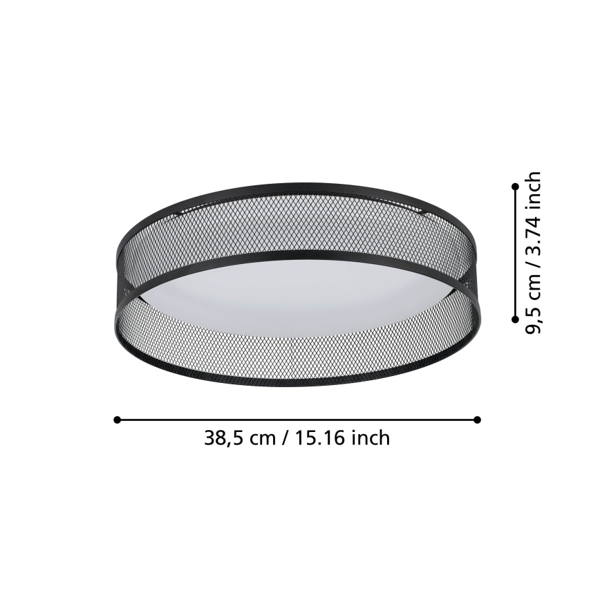 Eglo - LED taklampa LED/20W/230V svart