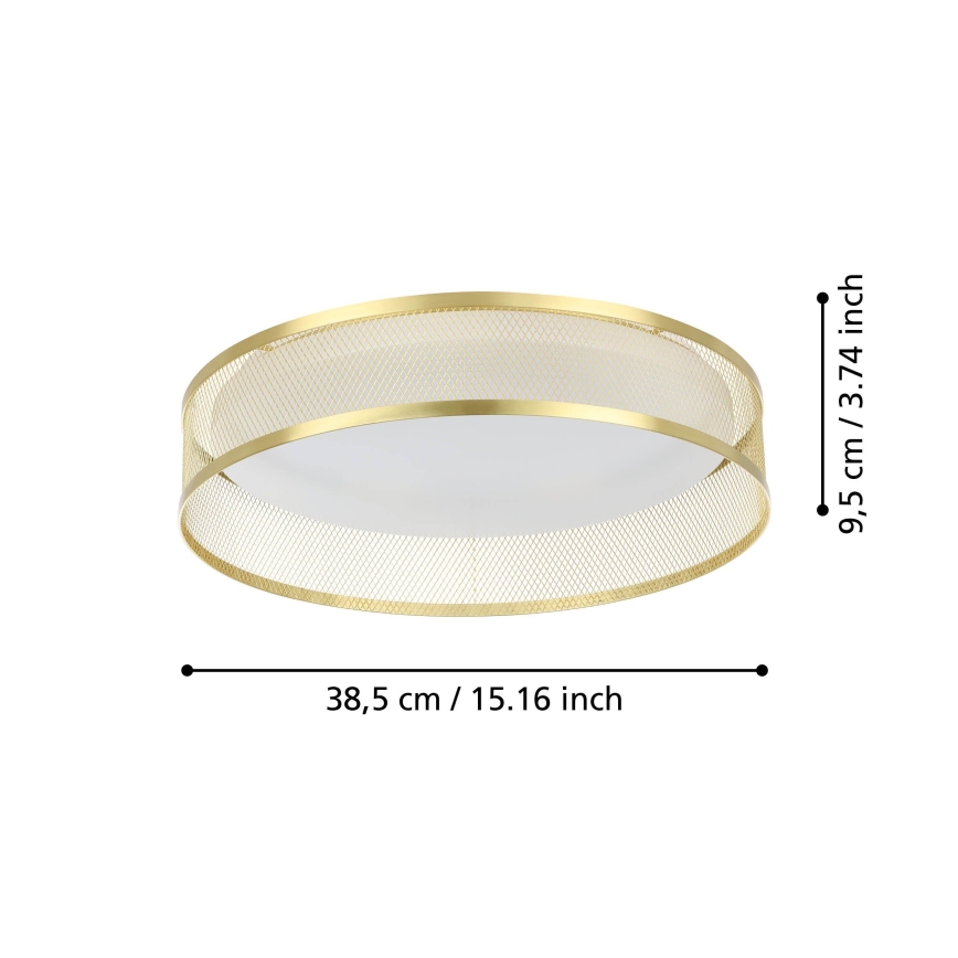 Eglo - LED taklampa LED/20W/230V guld