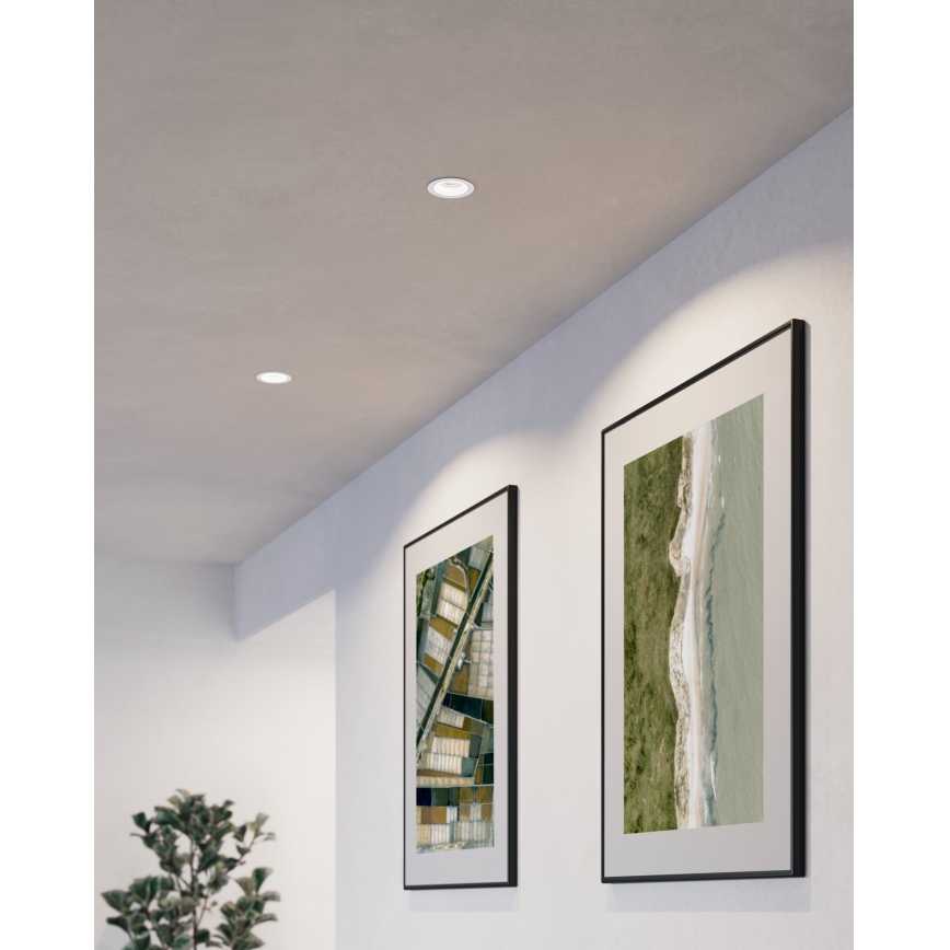 Eglo - Infälld lampa 1xGU10/35W/230V vit