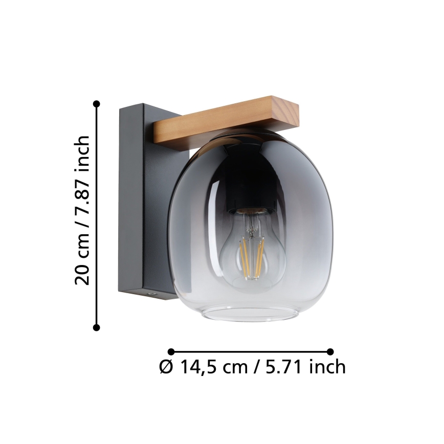 Eglo - Vägglampa 1xE27/40W/230V