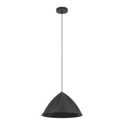 Eglo - Ljuskrona med textilsladd 1xE27/40W/230V svart