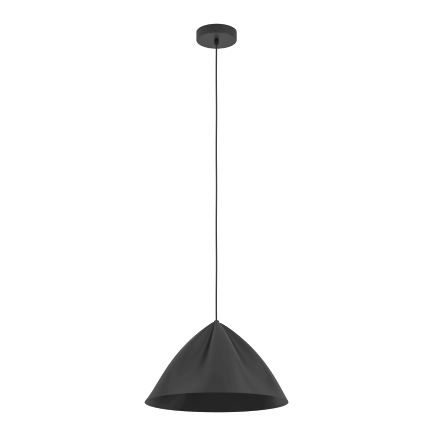 Eglo - Ljuskrona med textilsladd 1xE27/40W/230V svart