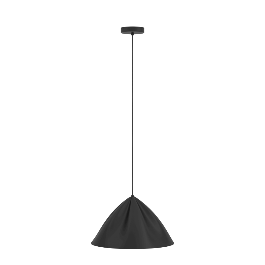 Eglo - Ljuskrona med textilsladd 1xE27/40W/230V svart