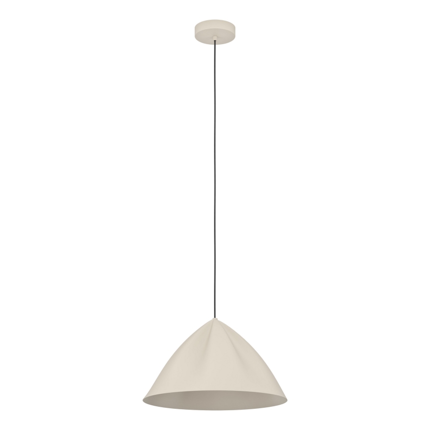 Eglo - Ljuskrona med textilsladd 1xE27/40W/230V grädde