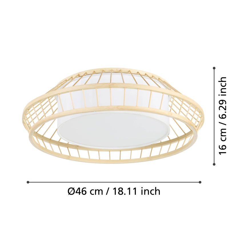 Eglo - LED RGBW Dimbar taklampa LED/22W/230V 2700-6500K