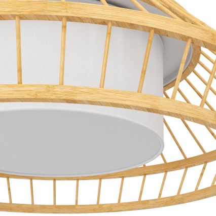Eglo - LED RGBW Ljusreglerad ljuskrona på textilsladd LED/22W/230V 2700-6500K