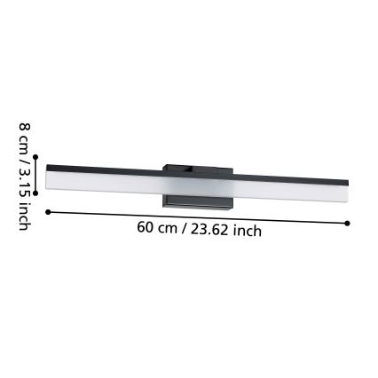 Eglo - LED Vägglampa för badrum LED/11W/230V IP44