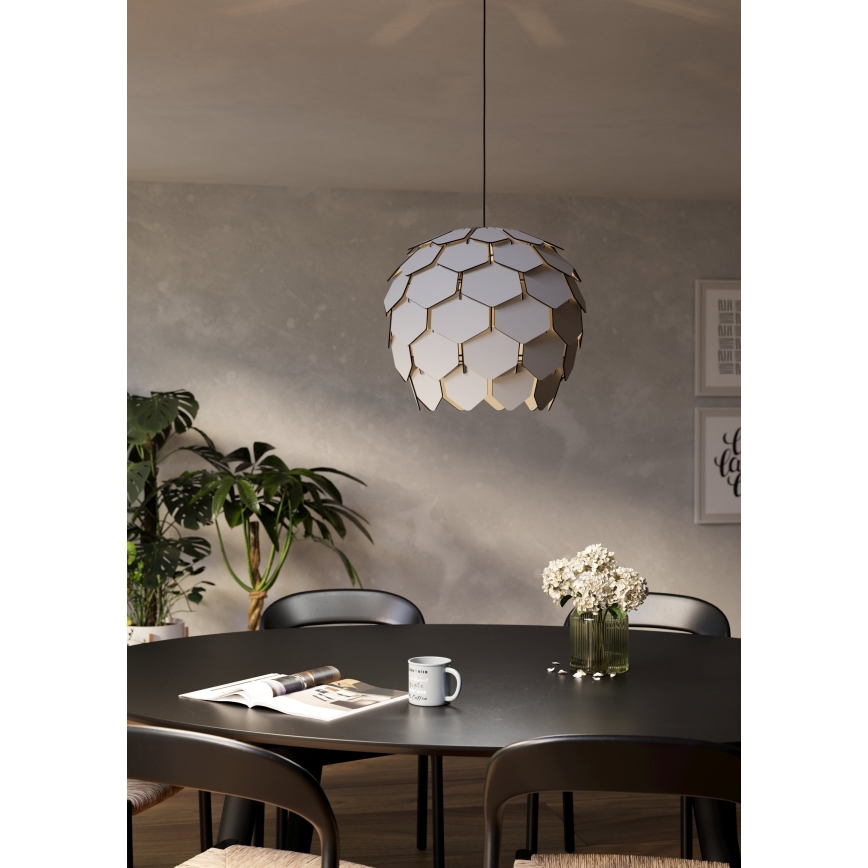 Eglo - Ljuskrona med textilsladd 1xE27/40W/230V