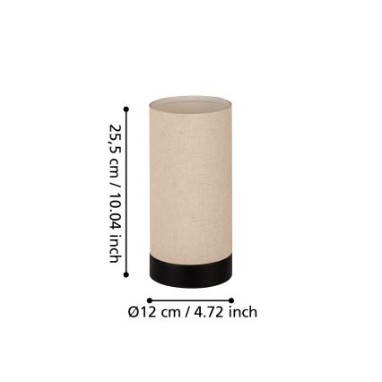 Eglo - Bordslampa 1xE27/40W/230V
