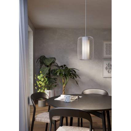 Eglo - Ljuskrona med textilsladd 1xE27/40W/230V diameter 24 cm