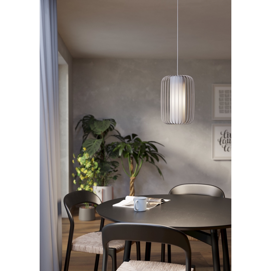 Eglo - Ljuskrona med textilsladd 1xE27/40W/230V diameter 24 cm