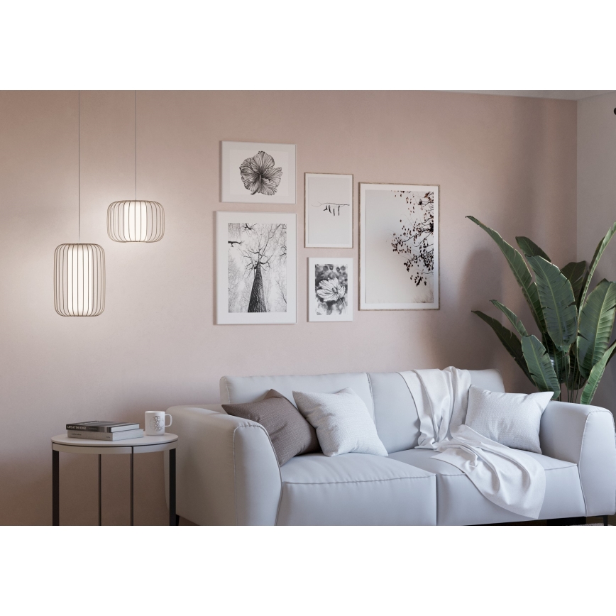 Eglo - Ljuskrona med textilsladd 1xE27/40W/230V diameter 24 cm