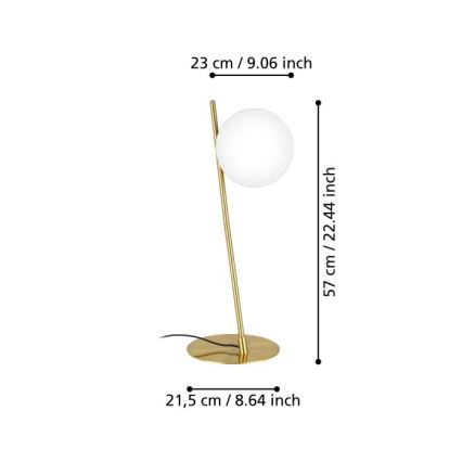 Eglo - Bordslampa 1xE27/40W/230V