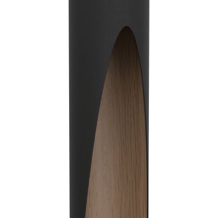 Eglo - LED ljuskrona med textilsladd 1xGU10/4,5W/230V svart/brun