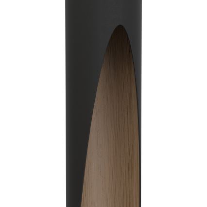 Eglo - LED ljuskrona med textilsladd 4xGU10/4,5W/230V svart/brun