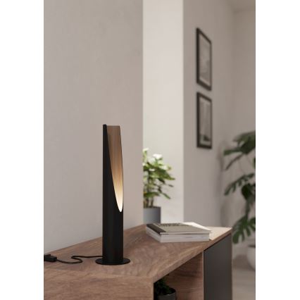 Eglo - LED bordslampa 1xGU10/4,5W/230V svart/brun