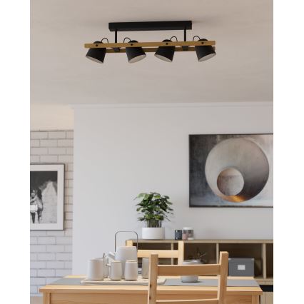 Eglo - LED RGBW Ljusreglerad ytmonterad ljuskrona 4xLED/3,7W/230V 2700-6500K
