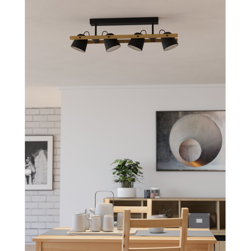 Eglo - LED RGBW Ljusreglerad ytmonterad ljuskrona 4xLED/3,7W/230V 2700-6500K