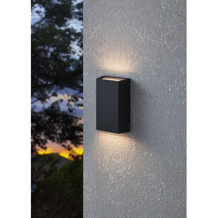 Eglo - LED vägglampa för utomhusbruk 2xLED/5W/230V IP65