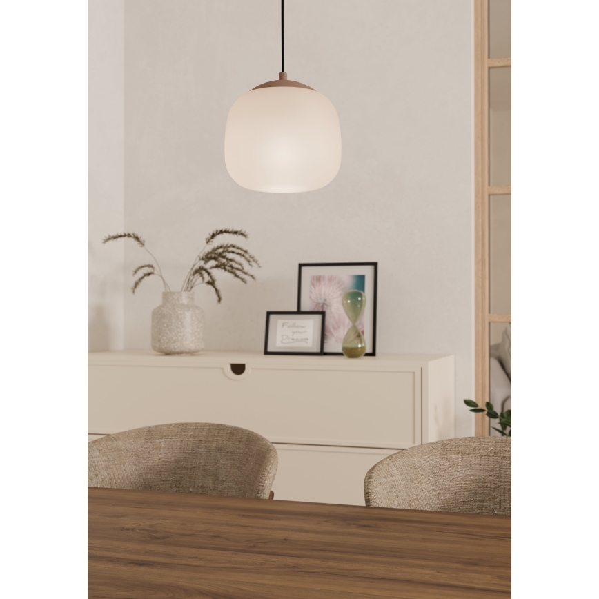 Eglo - Ljuskrona med textilsladd 1xE27/40W/230V